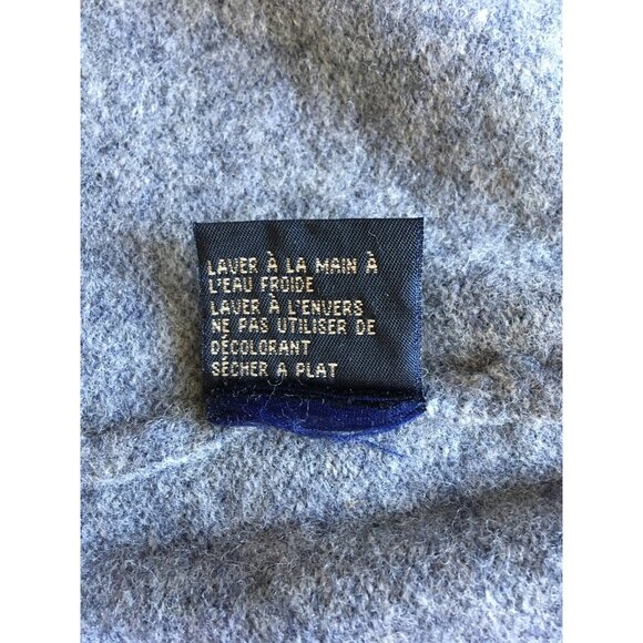 Vintage Christopher Rand The Bay Men's Vest Pure New Wool Gray V-Neck Size XL - Picture 6 of 6